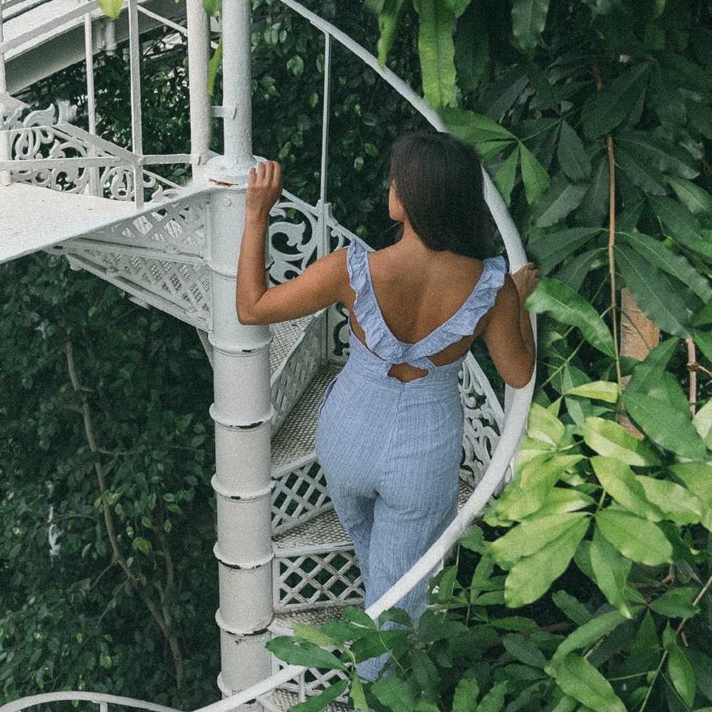 Anthropologie Linen Jumpsuit